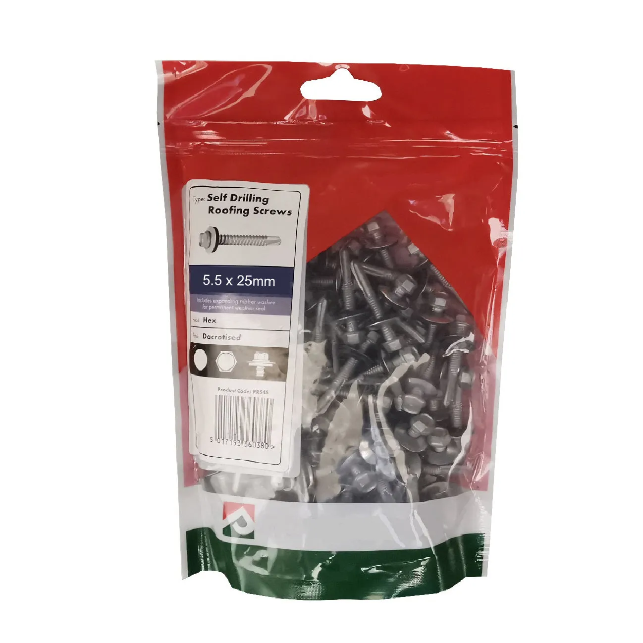 100 x Roofing & Cladding Screws 5.5 x 25mm Self Drill