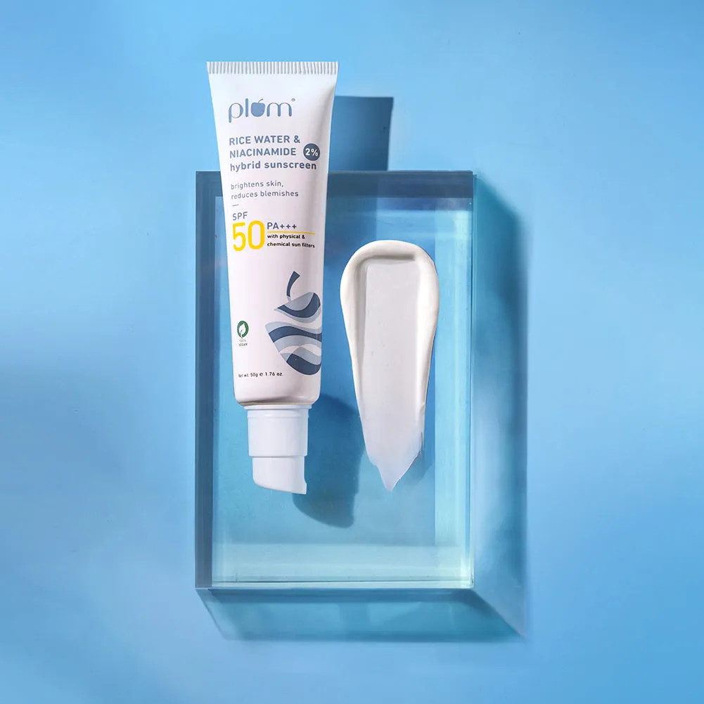 2% Niacinamide & Rice Water SPF 50 PA    Hybrid Sunscreen