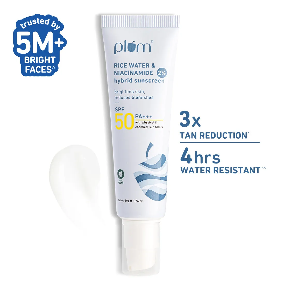 2% Niacinamide & Rice Water SPF 50 PA    Hybrid Sunscreen