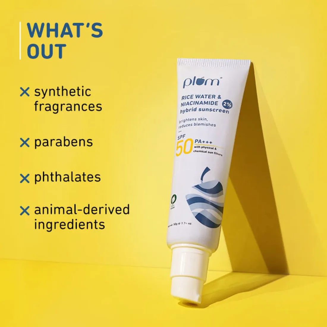 2% Niacinamide & Rice Water SPF 50 PA    Hybrid Sunscreen