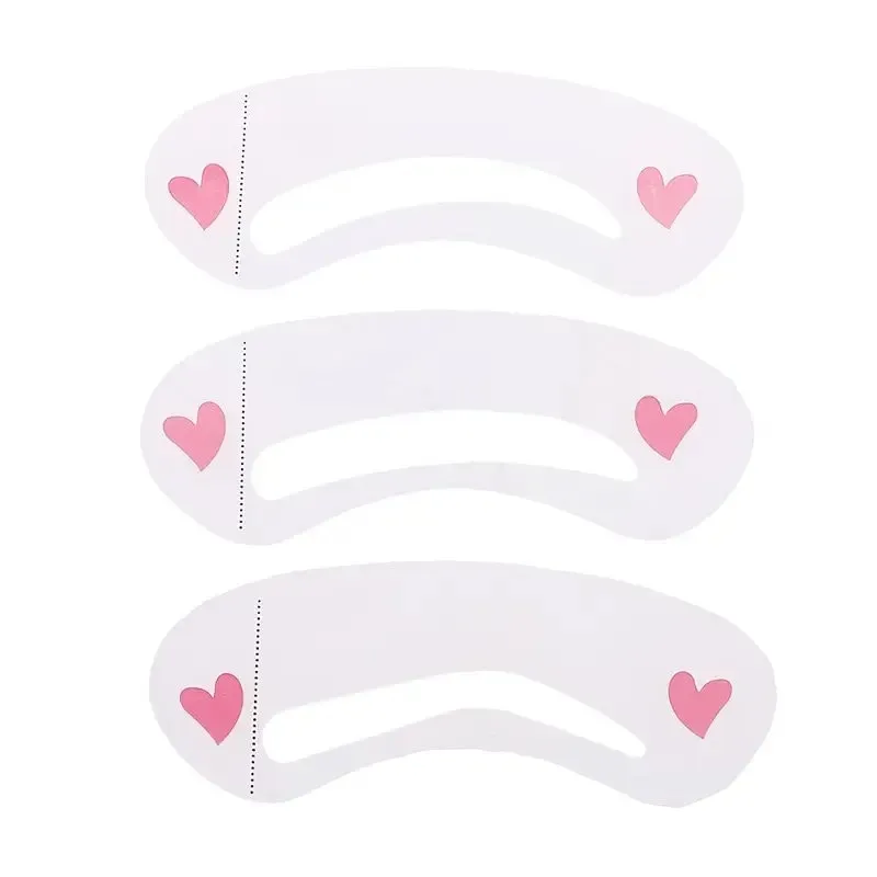 3PCS Professional DIY Eyebrow Stencils Shaping Supplies For Makeup Beginners Eyebrow Card Stencil Kit Eye Brow DIY Drawing Guide Template