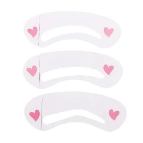 3PCS Professional DIY Eyebrow Stencils Shaping Supplies For Makeup Beginners Eyebrow Card Stencil Kit Eye Brow DIY Drawing Guide Template