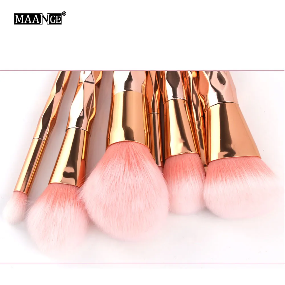 7/10Pcs Diamond Makeup Powder Foundation Eye Shadow Blush Blending Brushes Set  Tool Kits