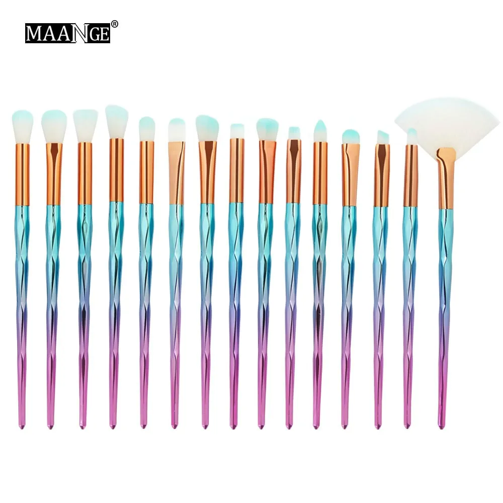 7/10Pcs Diamond Makeup Powder Foundation Eye Shadow Blush Blending Brushes Set  Tool Kits