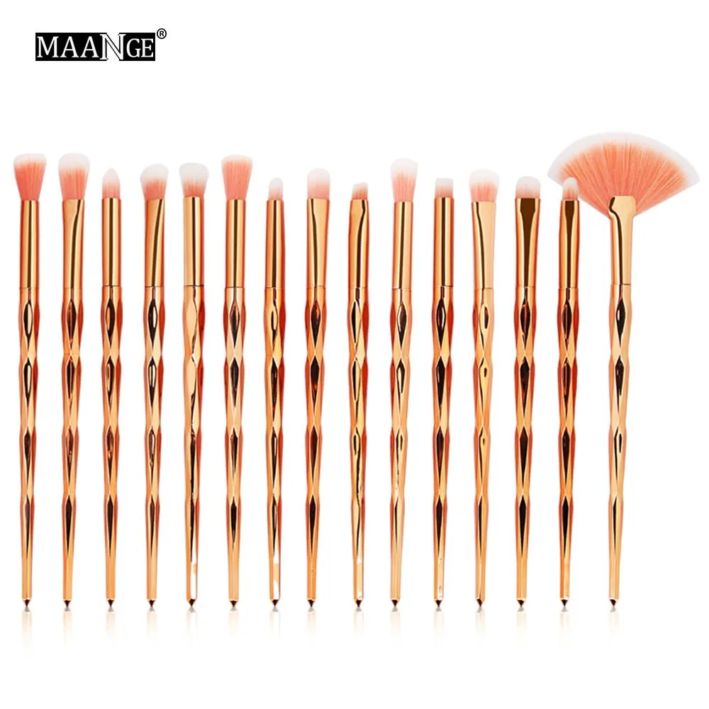 7/10Pcs Diamond Makeup Powder Foundation Eye Shadow Blush Blending Brushes Set  Tool Kits