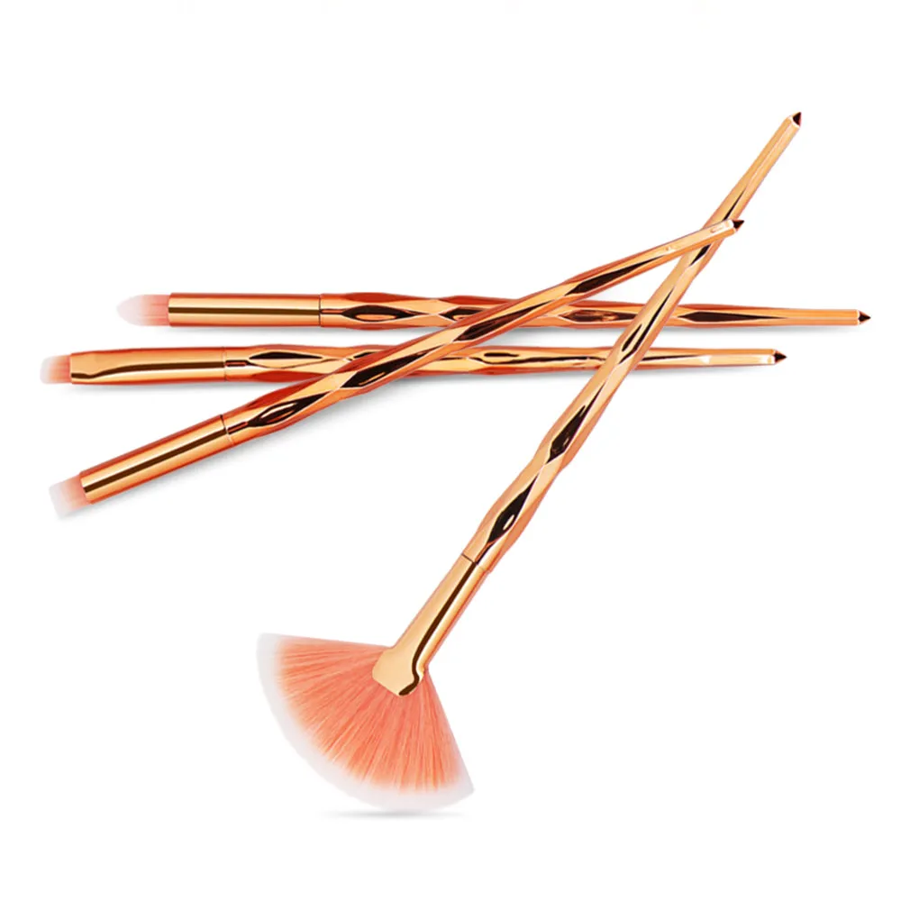 7/10Pcs Diamond Makeup Powder Foundation Eye Shadow Blush Blending Brushes Set  Tool Kits