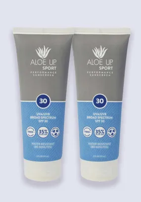 Aloe Up Sport Sun Lotion SPF 30 90ml - 2 Pack Saver