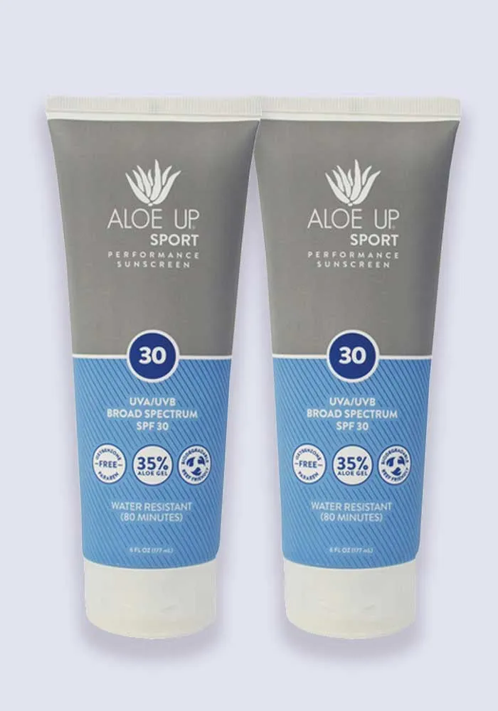 Aloe Up Sport Sun Lotion SPF 30 90ml - 2 Pack Saver