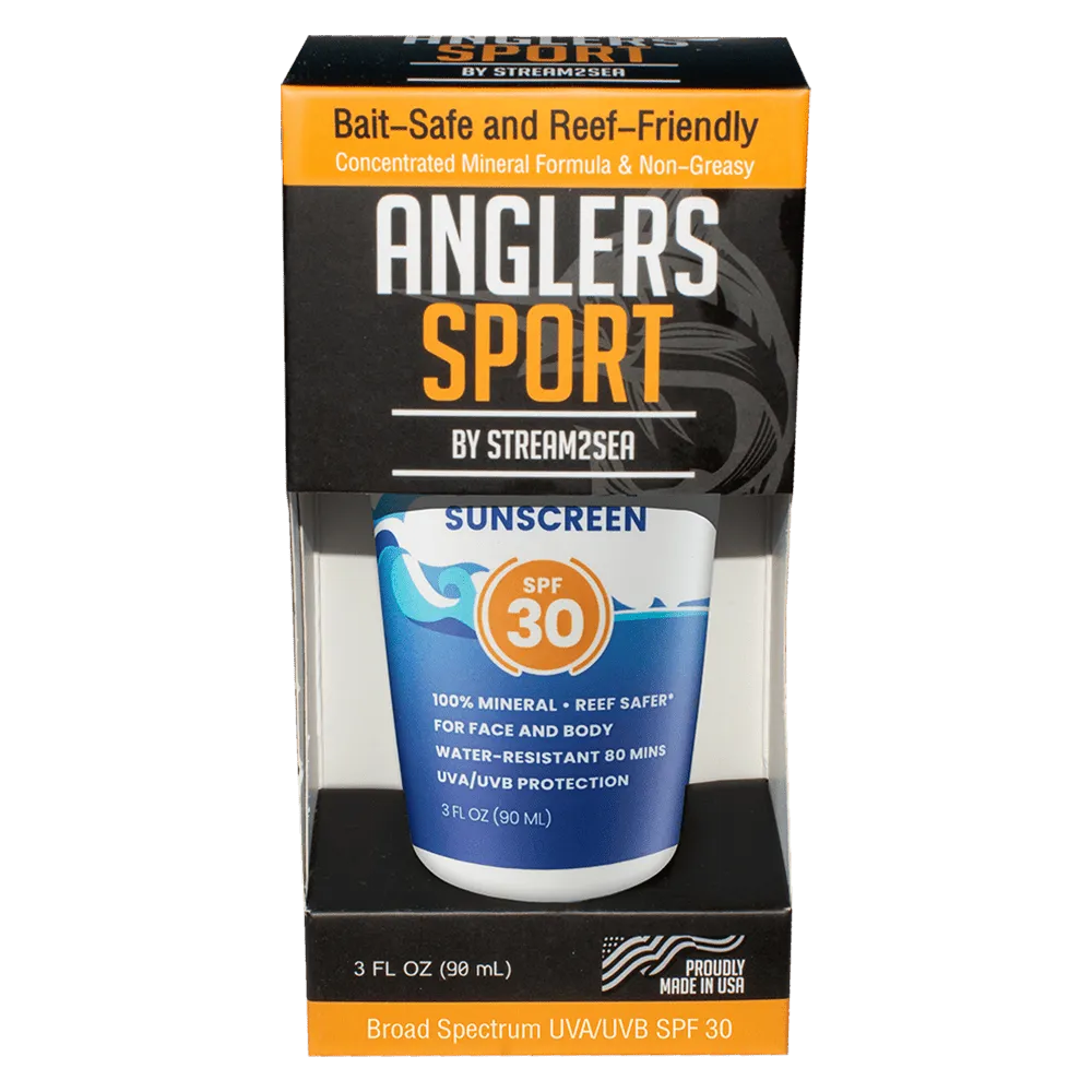 Anglers Sport Mineral Sunscreen, SPF 30