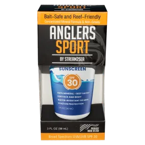 Anglers Sport Mineral Sunscreen, SPF 30
