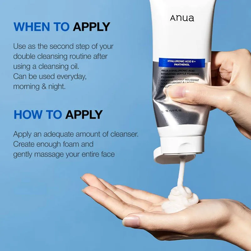 Anua 8 Hyaluronic Acid Gentle Cleanser 150ml