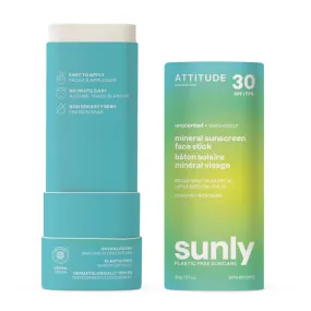 Attitude Sunly Mineral Sunscreen Face Stick SPF 30 0.7oz