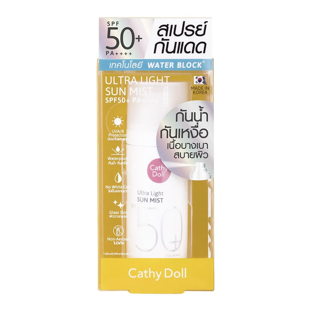 Cathy Doll Ultra Light Sun Mist SPF 50  PA     40Ml Water Block (Thai)
