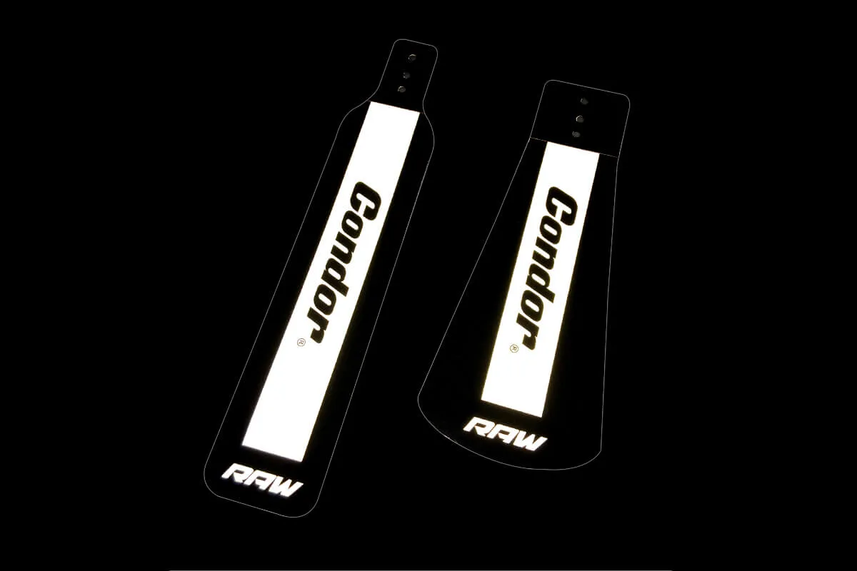 Condor Raw Mudflap Set - Front and Rear