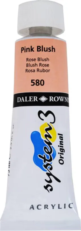 Daler Rowney Acrylic Colors System 3 PINK BLUSH