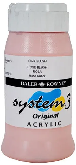 Daler Rowney Acrylic Colors System 3 PINK BLUSH