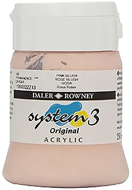 Daler Rowney Acrylic Colors System 3 PINK BLUSH