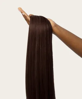 Dark Brown, 20" Volumiser Quad Clip-In Weft, #2 | 45g