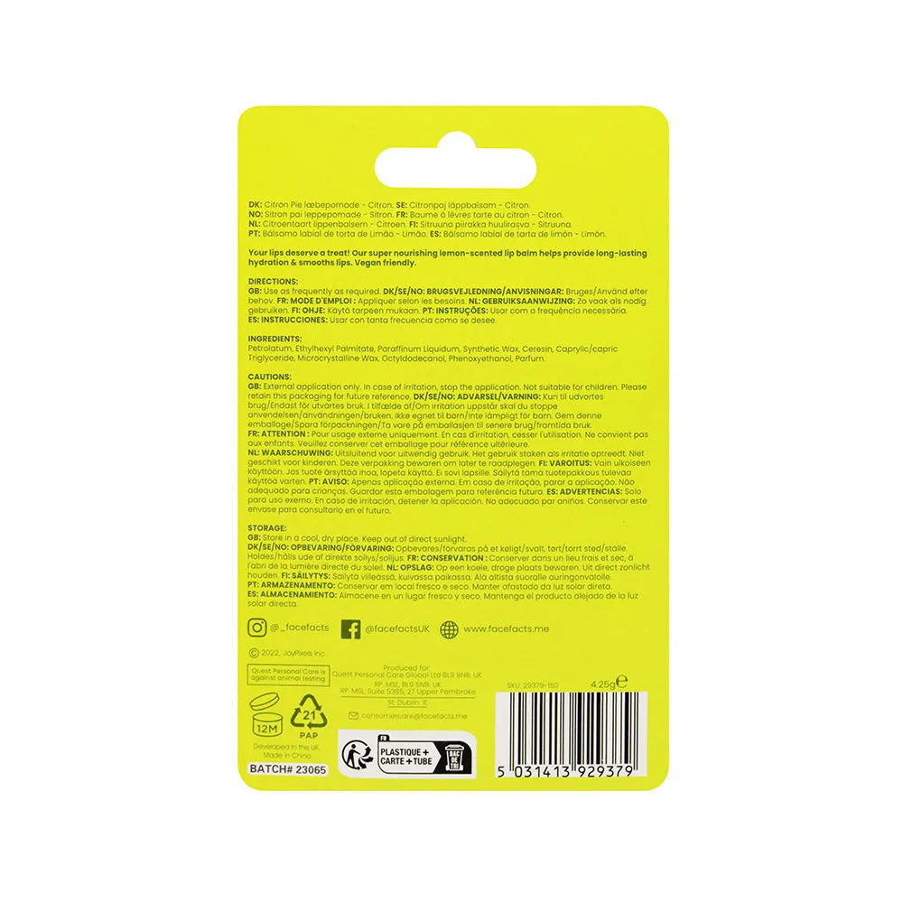 Face Facts Lemon Pie Lip Balm 2Pack
