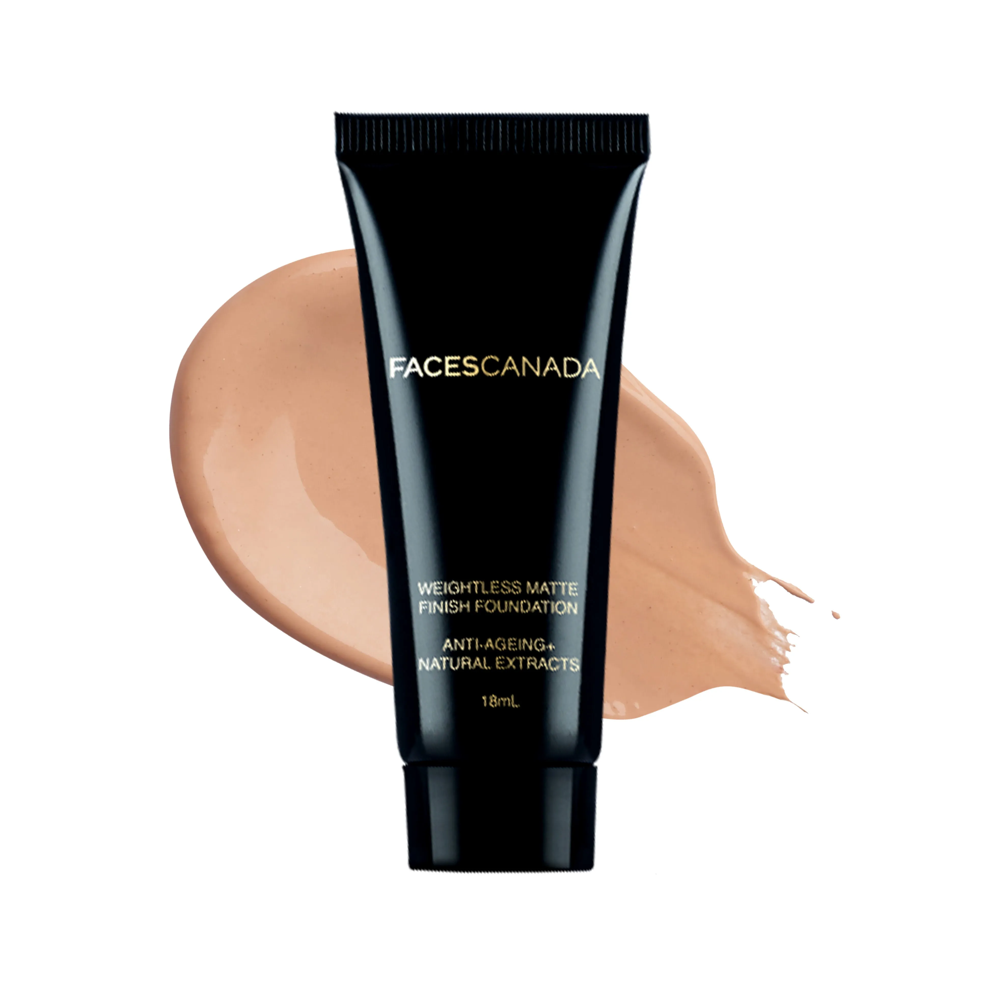 Faces Canada Weightless Matte Foundation | Grape extracts & Shea Butter |Natural Matte Finish | Dermatologically Tested | All Skin Types |Sand 18ml