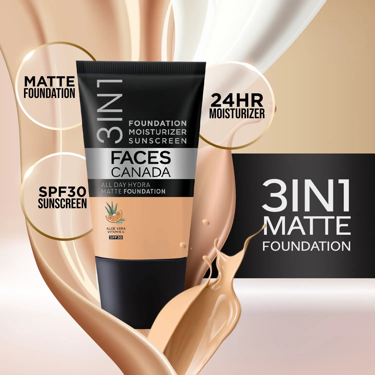 FC All Day Hydra Matte Foundation Absolute Ivory 012 18ml