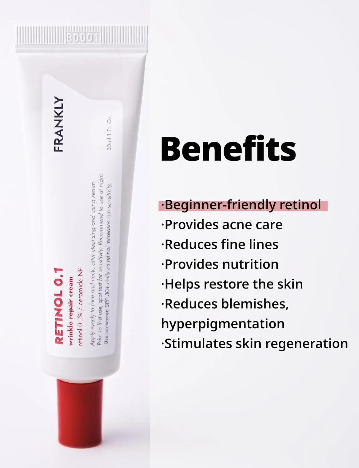 [FRANKLY] Retinol 0.1 Cream 30ml