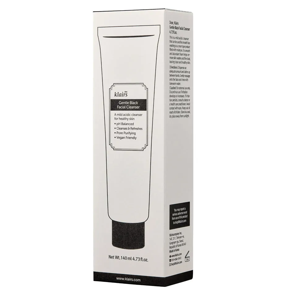 Gentle Black Facial Cleanser 140ml