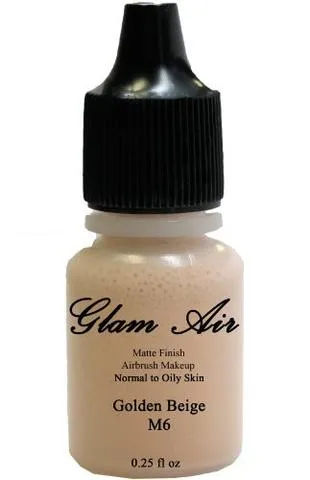 Glam Air Airbrush Water-based Foundation in Set of Three (3) Assorted Medium Matte Shades M5-M6-M7 0.25oz