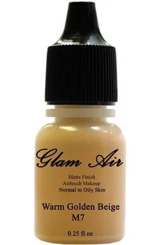 Glam Air Airbrush Water-based Foundation in Set of Three (3) Assorted Medium Matte Shades M5-M6-M7 0.25oz