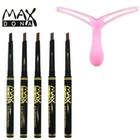 Glamza Eyebrow Shaping Bundle - Stencil & Maxdona Retractable Eyebrow Pen(s) - Free UK Postage