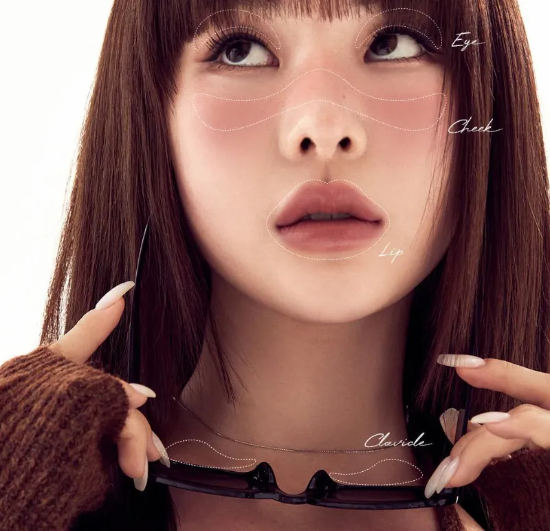 Heart Percent Dot On Mood Custom Lip & Cheek 9.4g (GLOW : 4.7g / MATTE : 4.7g)