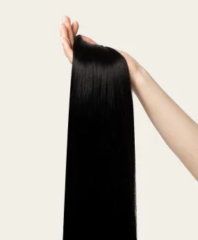 Jet Black, 20" Classic Clip-In Hair Extensions, #1 | 220g