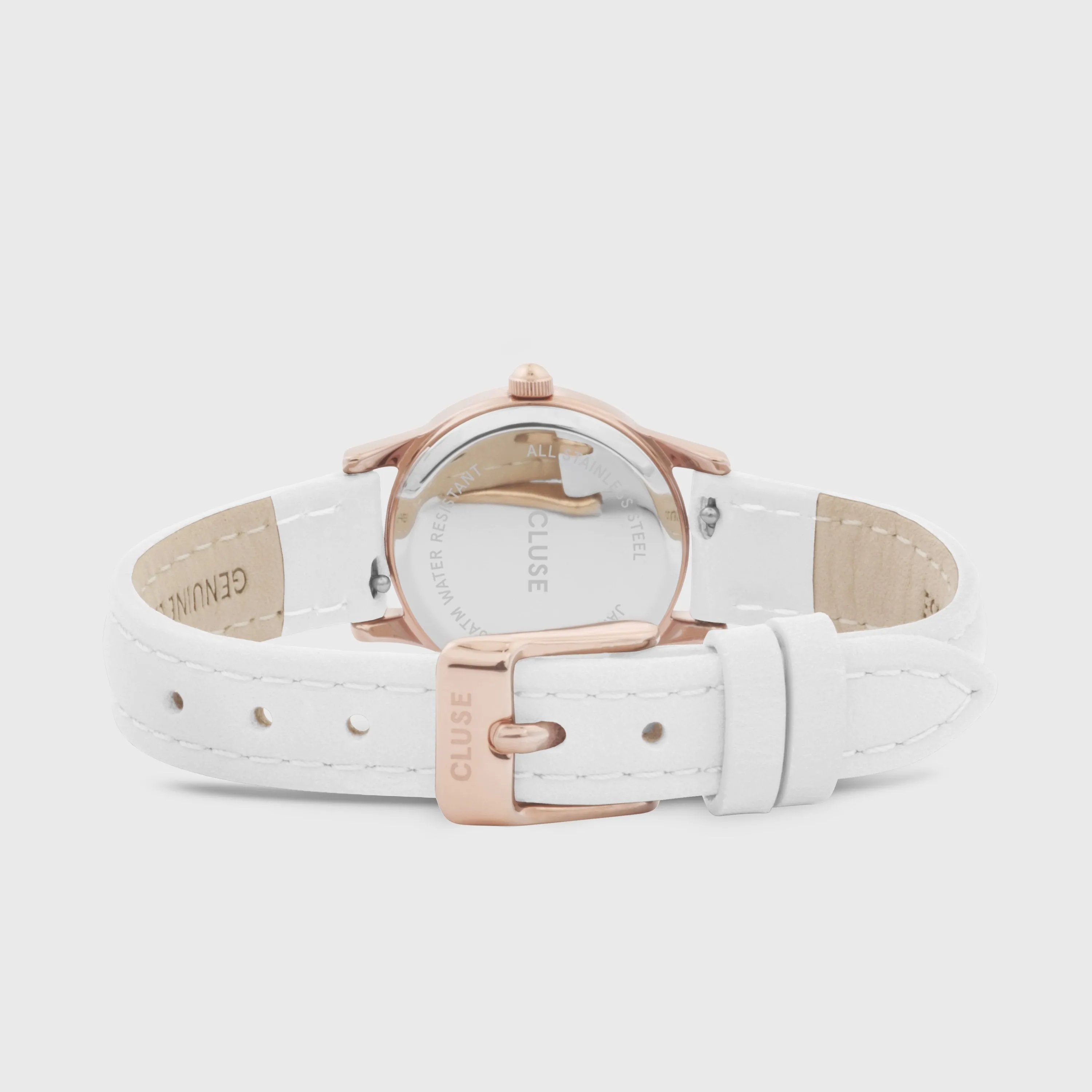 La Vedette Leather White, Rose Gold Colour