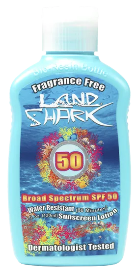 Land Shark Fragrance Free Broad Spectrum Sunscreen SPF 50  4oz