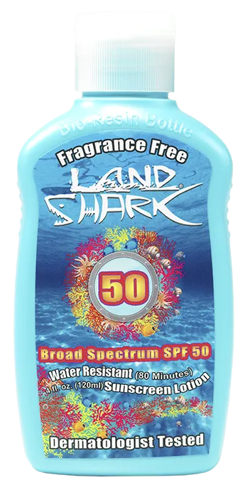 Land Shark Fragrance Free Broad Spectrum Sunscreen SPF 50  4oz