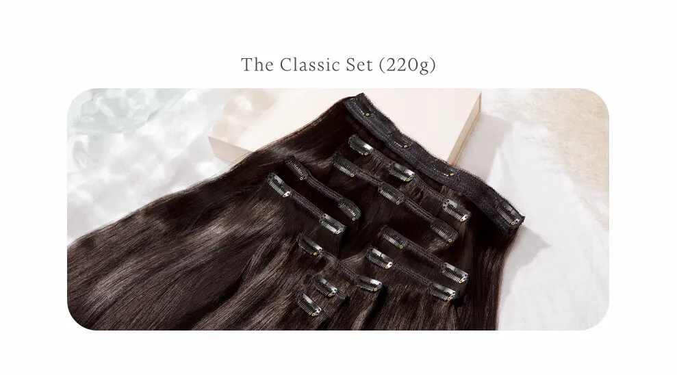 Light Sandy Blonde, 20" Classic Clip-In Hair Extensions, #24 | 220g