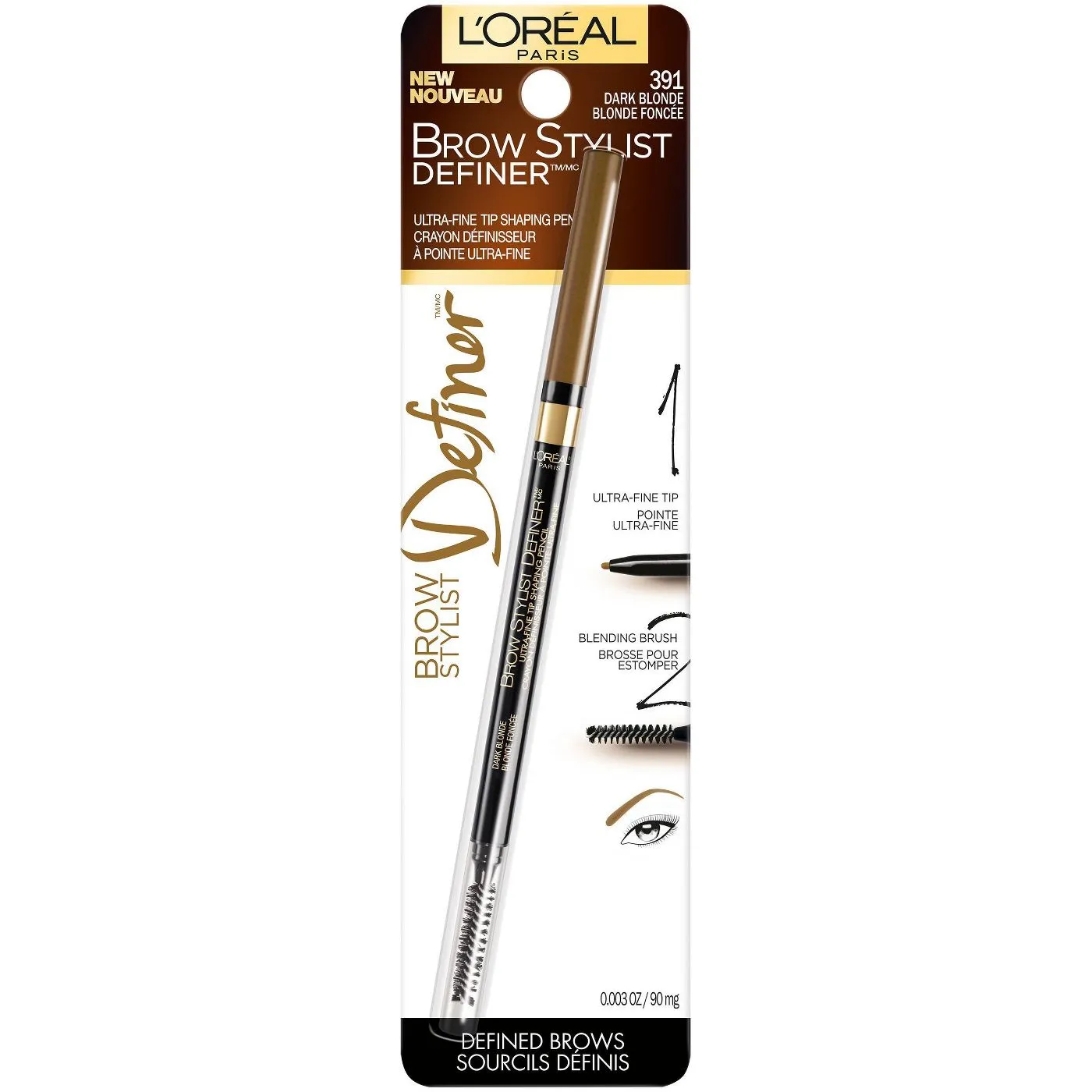 L'OREAL - Brow Stylist Definer Dark Blonde - 0.003 oz (90 mg)