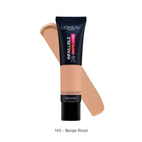 L'Oreal Paris Infallible Matte Cover 145 Beige Foundation 40.82 GM