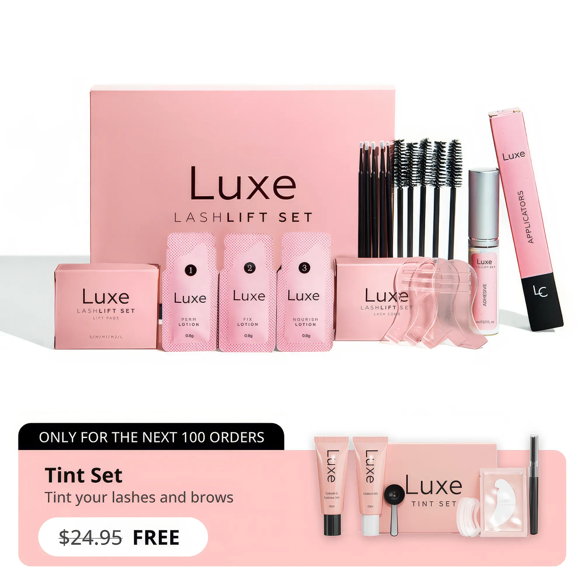 Luxe Lashlift Set   Free Tint Set(BUY 1 GET 1 FREE)
