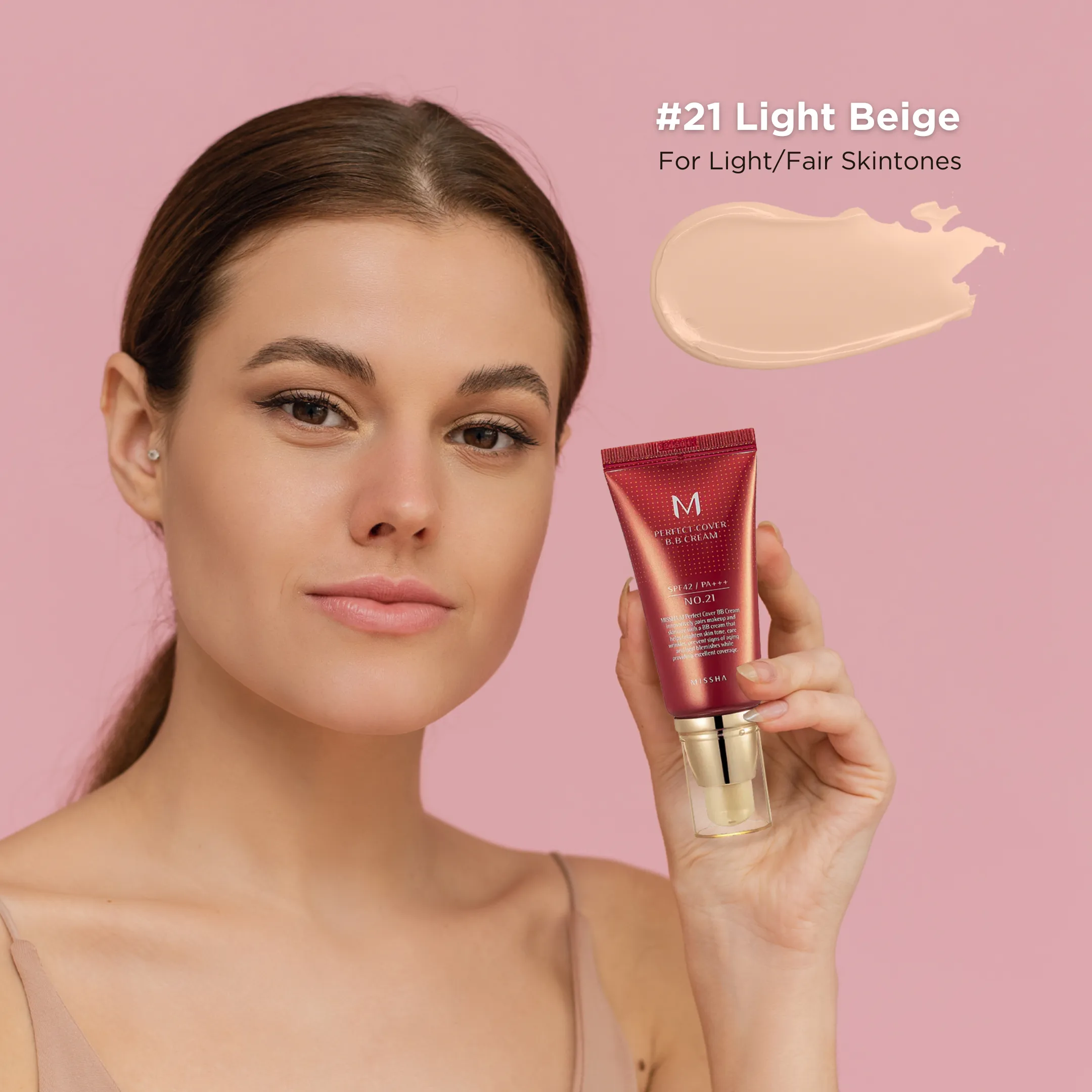 M Perfect Cover BB Cream SPF 42 PA    (21 Light Beige)