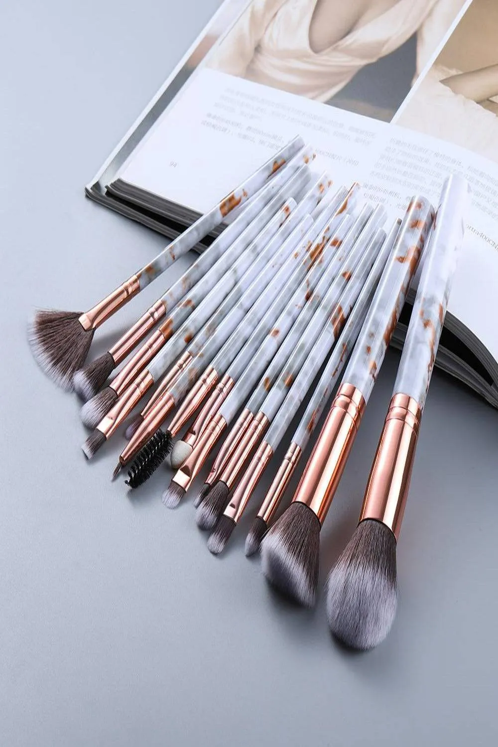 Marble Deep Veins Makeup Blending Brush Set