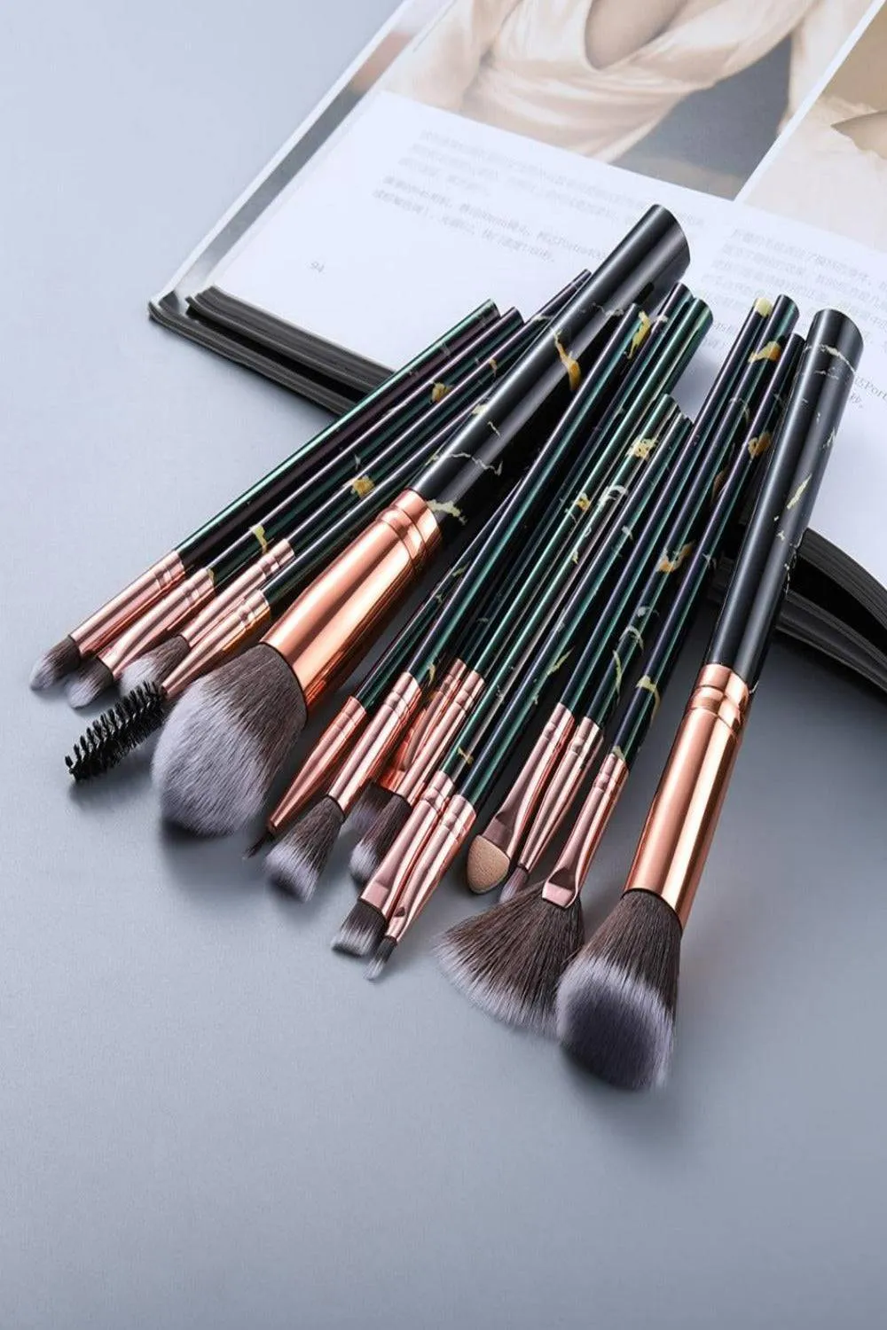 Marble Deep Veins Makeup Blending Brush Set
