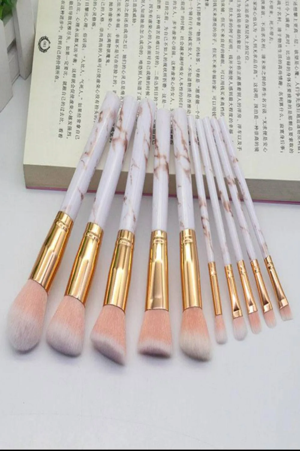 Marble Deep Veins Makeup Blending Brush Set