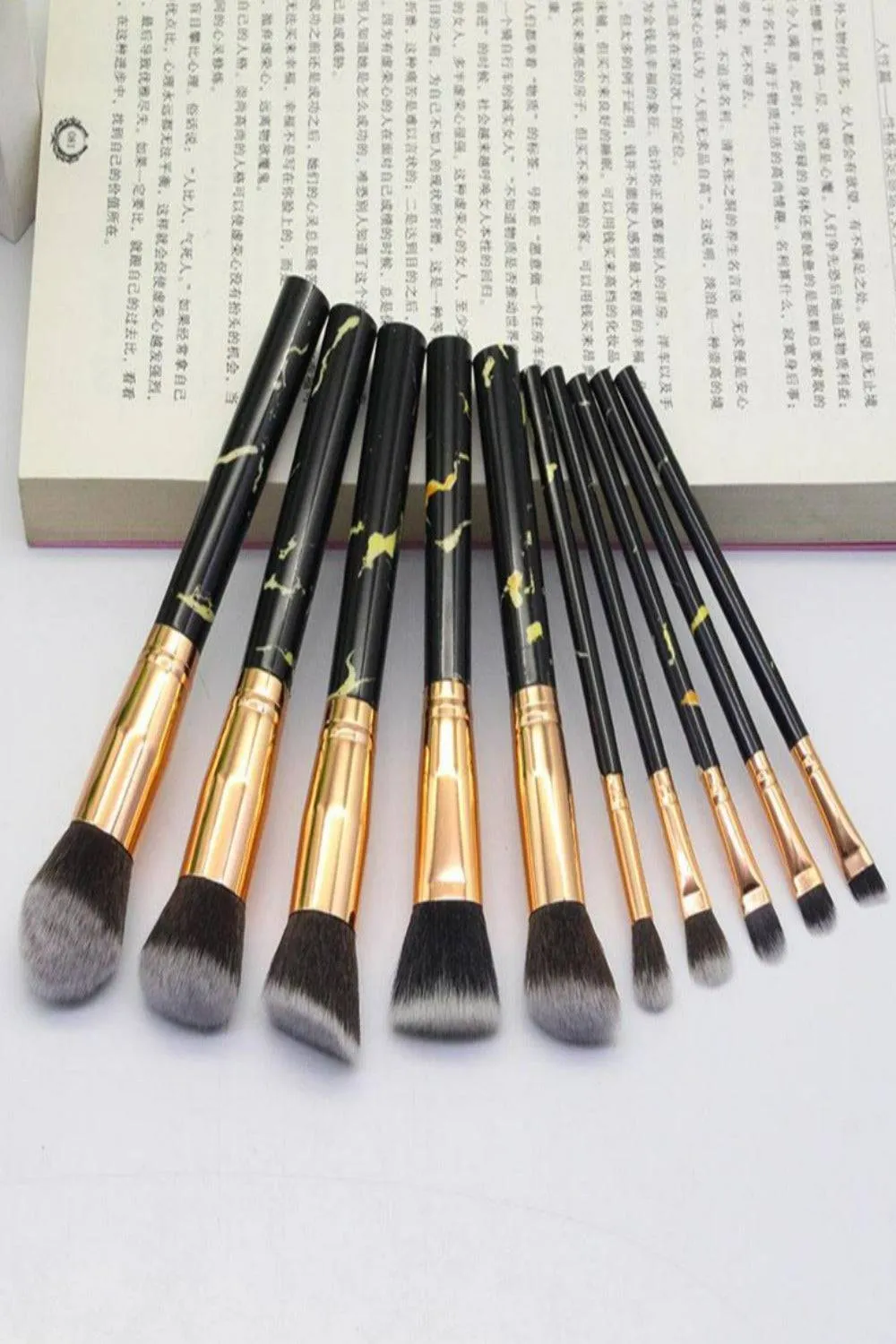 Marble Deep Veins Makeup Blending Brush Set