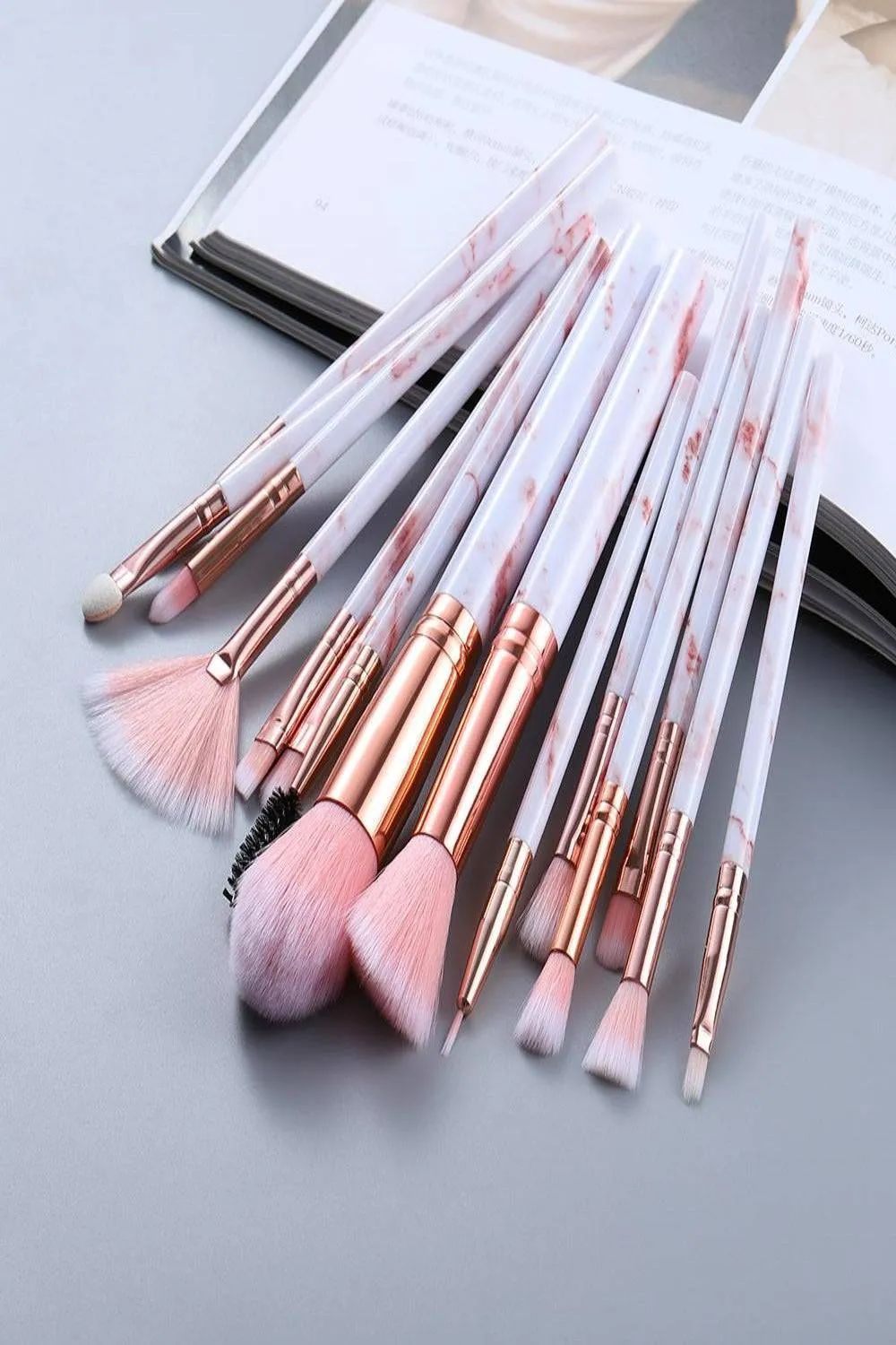 Marble Deep Veins Makeup Blending Brush Set