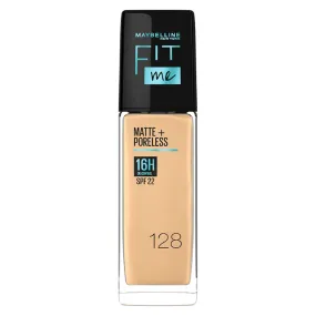 Maybelline Fit Me Matte   Poreless Foundation 128 Warm Nude 30 mL