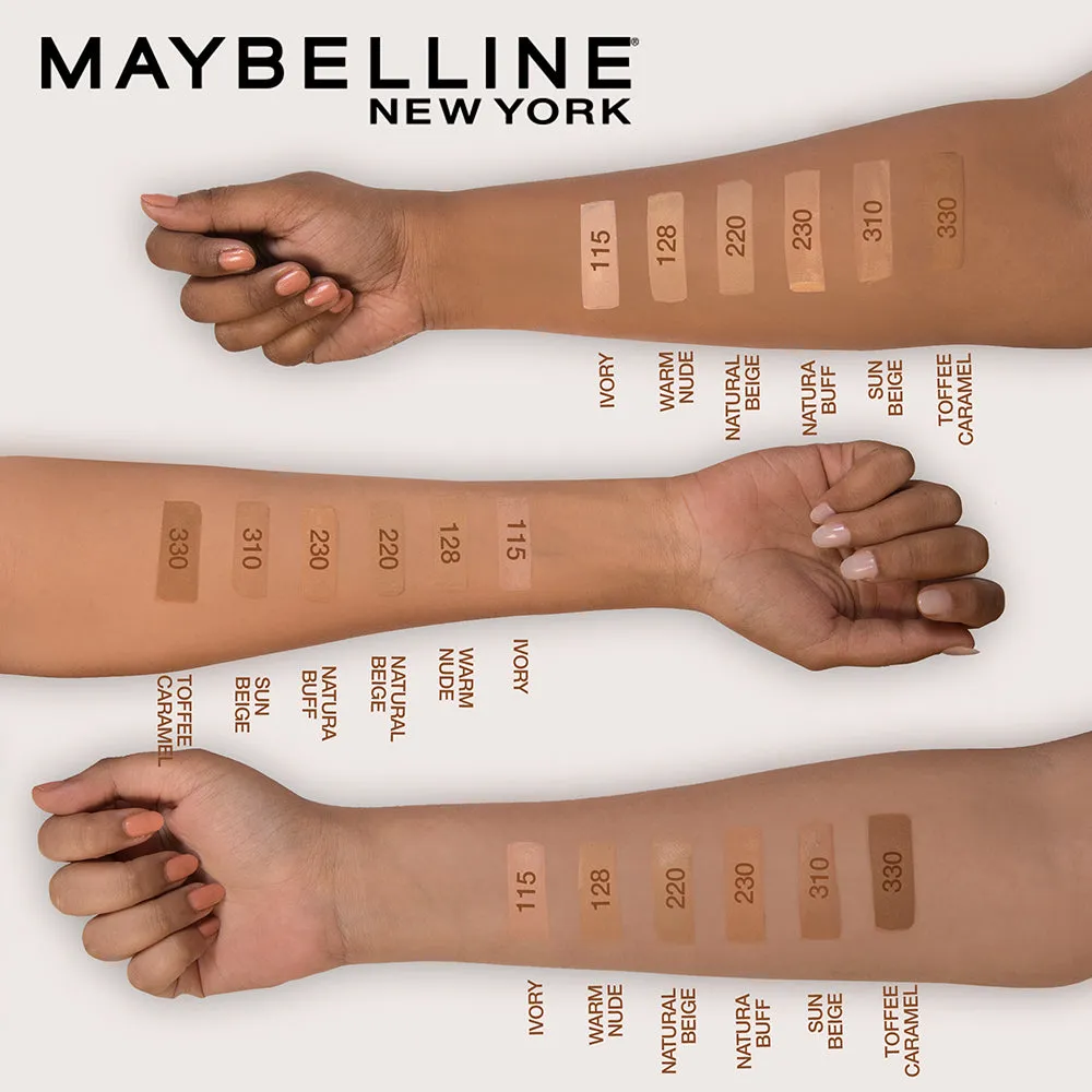 Maybelline New York Fit Me Matte Poreless Liquid Foundation Tube, 310 Sun Beige, 18ml