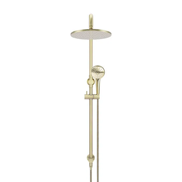 Meir Round Combination Shower Rail 300mm, 3 Function Hand Shower Tiger Bronze