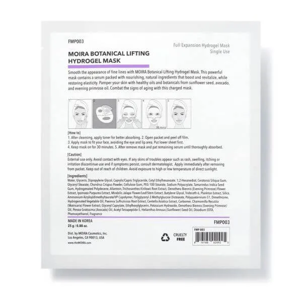 Moira Botanical Lifting Hydrogel Mask
