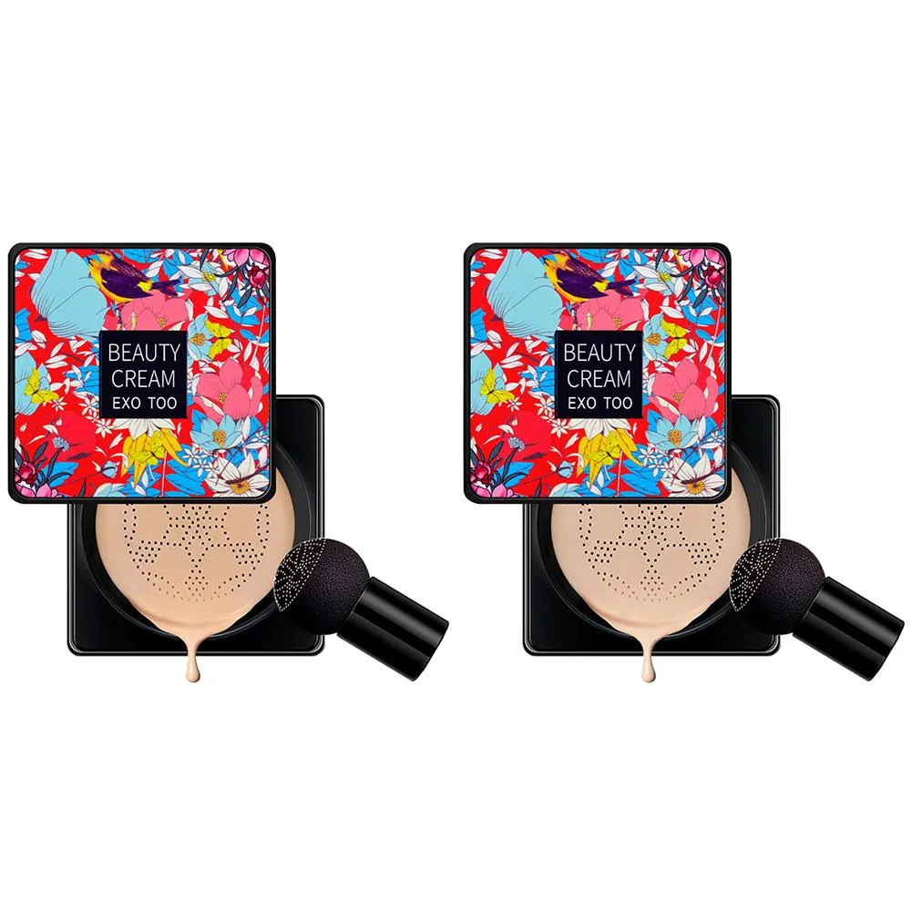 Mushroom Head Air Cushion BB Cream Concealer Lasting Nude Moisturizing Brightening CC Liquid Foundation Makeup Base Primer